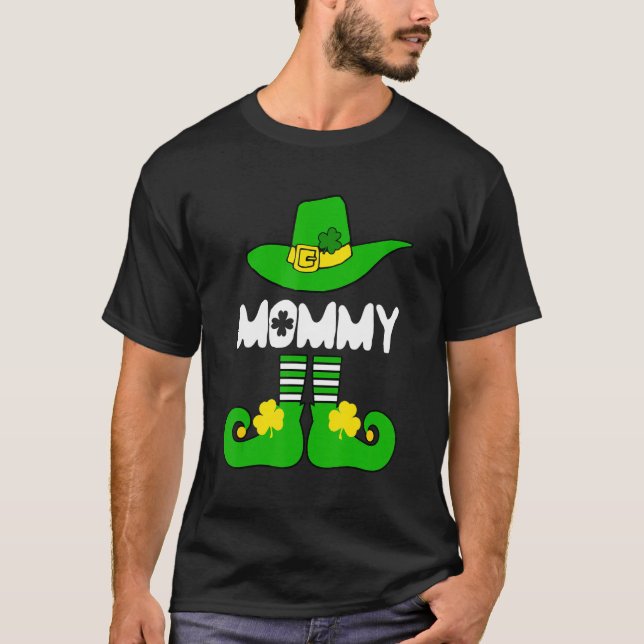 Mamma Elf Funny Irish Lucky St patricks day Mamma  T Shirt (Framsida)