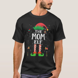 Mamma Elf-julfamiljen som matchar Pajama T Shirt