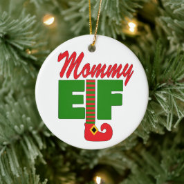 Mamma Elf Julgransprydnad Keramik