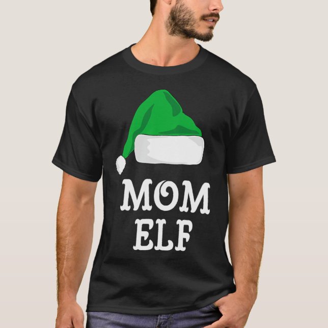 Mamma Elf-julmatchningsfamiljen Pj Pajama Julafton T Shirt (Framsida)