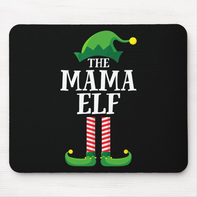 Mamma Elf Matching Family Group jul Party Mamma Musmatta (Framsidan)
