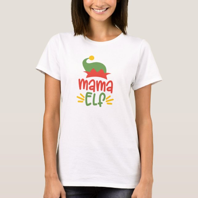 Mamma Elf T Shirt (Framsida)