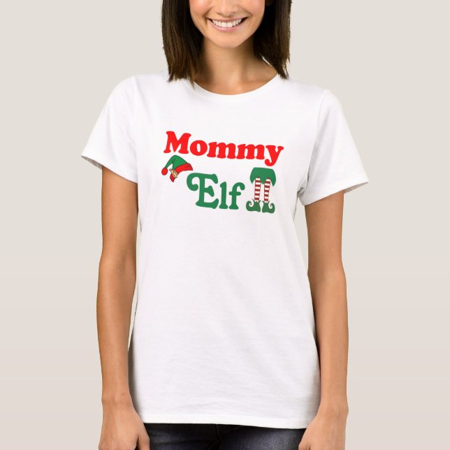 Mamma Elf T Shirt (Framsida)