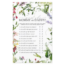 Mamma eller pappa Game Summer WildblommShower