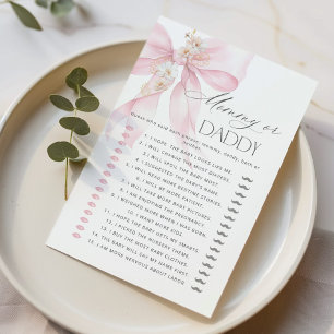 Mamma eller Rosa Bow Gissa Vem Blommigt-spel