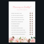 Mamma eller Rosa Winter Baby Shower-spel<br><div class="desc">Vinter - Jultema Mamma eller Pappa Baby Shower Game. Det här spelet inbjudan gäster ska binda sig över superskojet och utlysa föräldralösa stunder. Det är mer än ett spel, det är en minnesupplevelse för en hjärtslitande firande av din söta flicka på vägen! Alla frågor kan redigeras. Om du vill ha...</div>