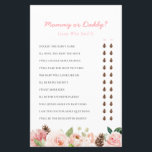 Mamma eller Rosa Winter Baby Shower-spel<br><div class="desc">Vinter - Jultema Mamma eller Pappa Baby Shower Game. Det här spelet inbjudan gäster ska binda sig över superskojet och utlysa föräldralösa stunder. Det är mer än ett spel, det är en minnesupplevelse för en hjärtslitande firande av din söta flicka på vägen! Alla frågor kan redigeras. Om du vill ha...</div>