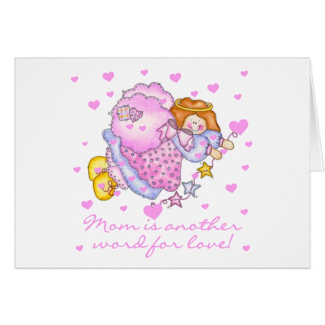 Mamma en annan värld för kärlek hälsningskort (Framsidan Horizontal)