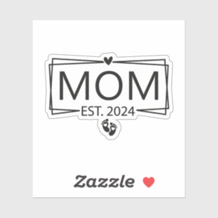 Mamma est. 2024 klistermärken