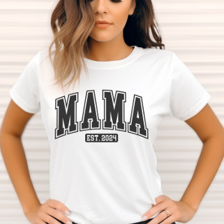 Mamma Est. 2024 T-Shirt - New mamma Gift-Gravid