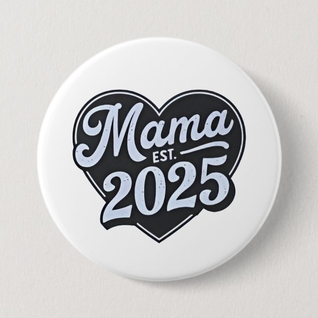 MAMMA est 2025 Gravid Mors dag Mamma ska Knapp (Framsida)