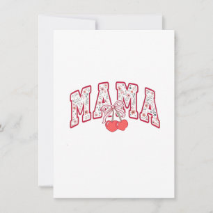 Mamma est 2025 Mors dag Coquette-båge Inbjudningar
