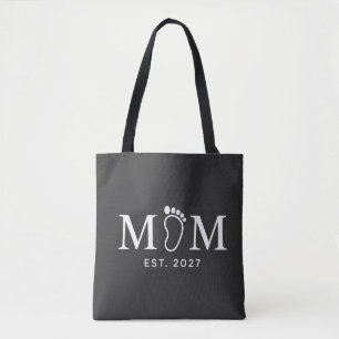 Mamma Est. 2027 Babyspår Ny Mamma Present Tygkasse