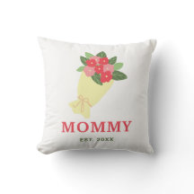 Mamma Est År Blommig Bukett Söt Present