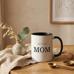 Mamma Est År Tidlös Moderskapets Milstolpe Mugg