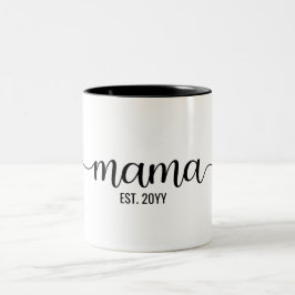 Mamma Est, Mamma, Elegant Gifts for Mamma Två-Tonad Mugg