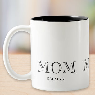 Mamma Est Ny Mamma Present Två-Tonad Mugg