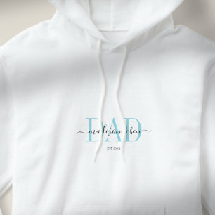 "MAMMA, EST." Personlig, Proud PAPPA'S Hoodie