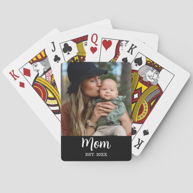 Mamma Est. Skript Foto  Casinokort (Baksidan)