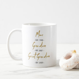 Mamma Est. till Grandma Est. till Underbart farmac Kaffemugg