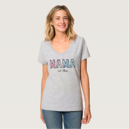 Mamma est Womens V-Nacke T-Shirt