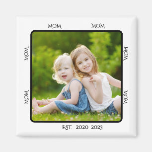 Mamma Establerad Foto Present Magnet