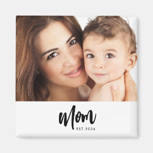 Mamma Establerad Foto Present Magnet