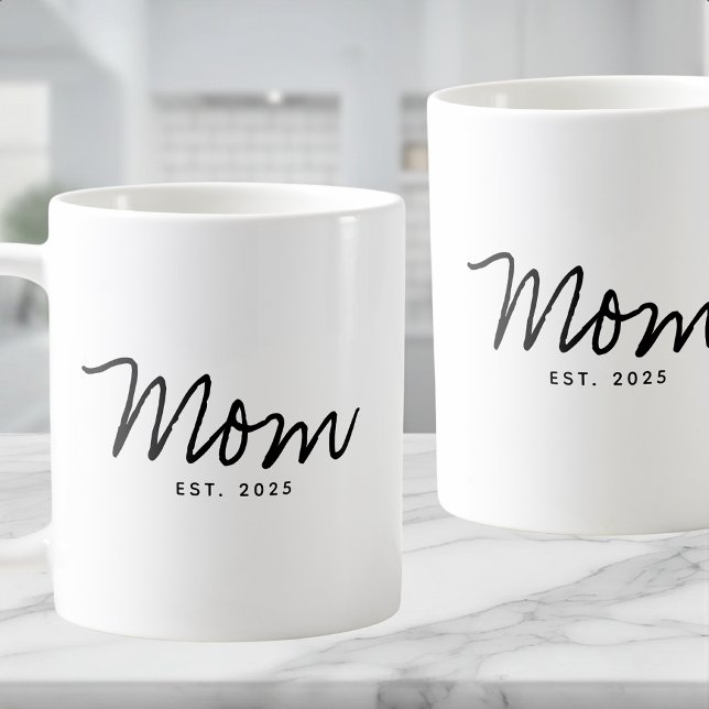 Mamma Establerad Ny Mamma Present Kaffemugg (Skapare uppladdad)