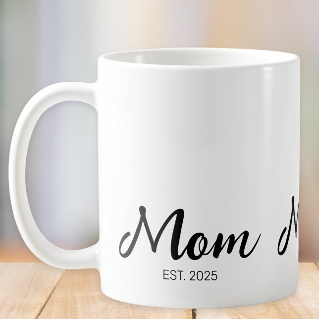 Mamma Establerad Ny Mamma Present  Kaffemugg (Skapare uppladdad)