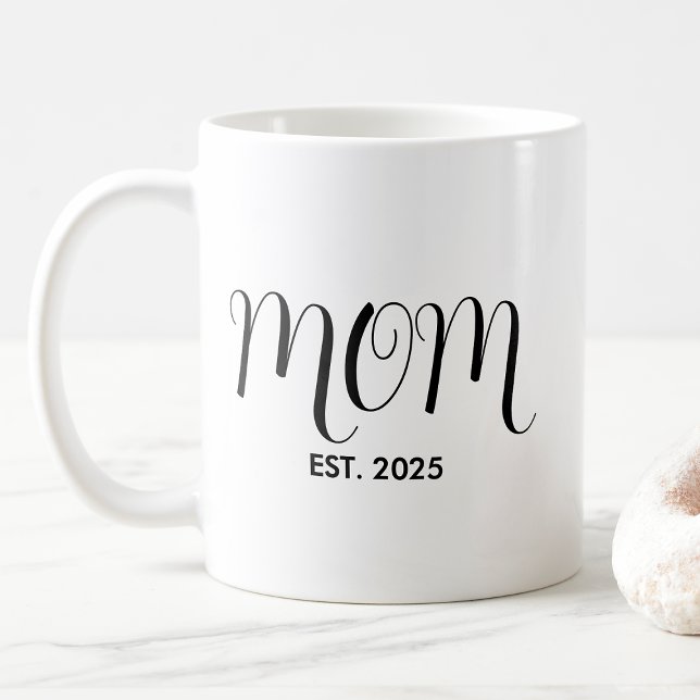 Mamma Establerad Ny Mamma Present Kaffemugg (Skapare uppladdad)