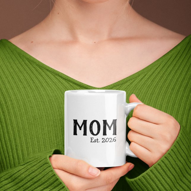 Mamma Establerad Ny Mamma Present Kaffemugg (Skapare uppladdad)