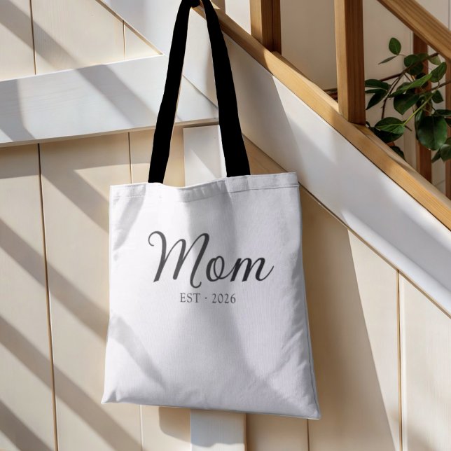 Mamma Establerad Ny Mamma Present Toteväska Tygkasse (Skapare uppladdad)