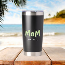 Mamma Establerad Typografi Mors Dag Tumbler
