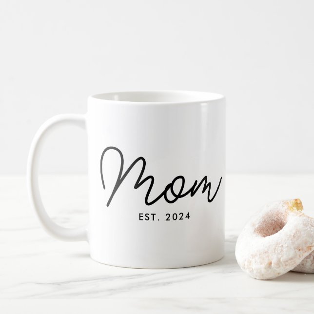 Mamma Establerade Ny Mamma Present Kaffemugg (Med munk)