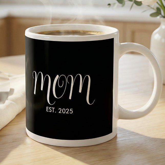 Mamma Establerade Ny Mamma Present Kaffemugg (Skapare uppladdad)