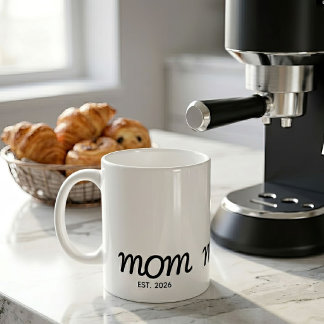 Mamma Establerade Ny Mamma Present Kaffemugg