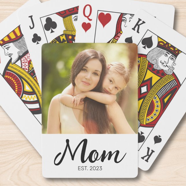 Mamma Establerade Skript Foto Casinokort (Skapare uppladdad)
