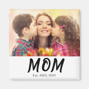 Mamma Establerat Fotogåva Magnet