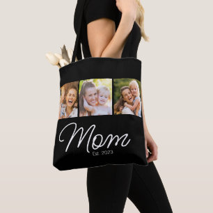 Mamma Established Script Black 3 Foto Tygkasse
