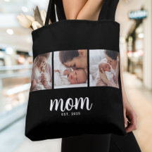 Mamma Established Script Svart 3 Foto Toteväska