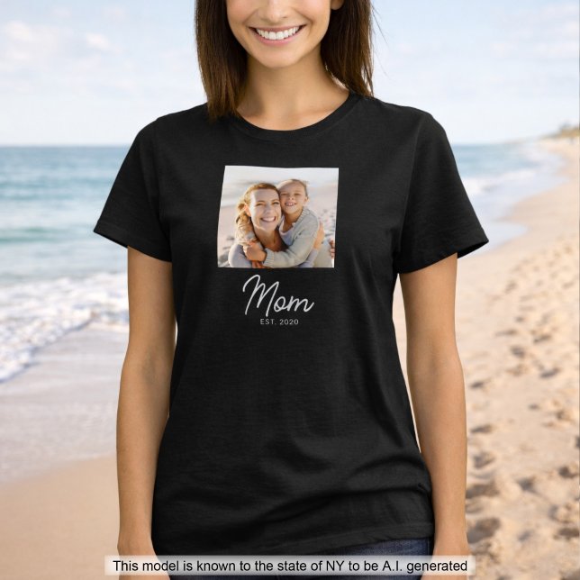 Mamma Establishing Script Foto T Shirt (Skapare uppladdad)