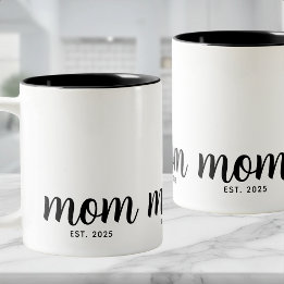 Mamma Estalierad Ny Mamma Present Två-Tonad Mugg