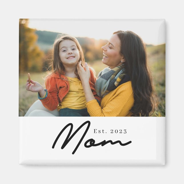 Mamma Estalished Foto Magnet (Framsidan)