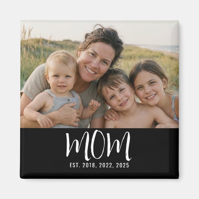 Mamma Estalished Foto Mors Dag Magnet (Framsidan)