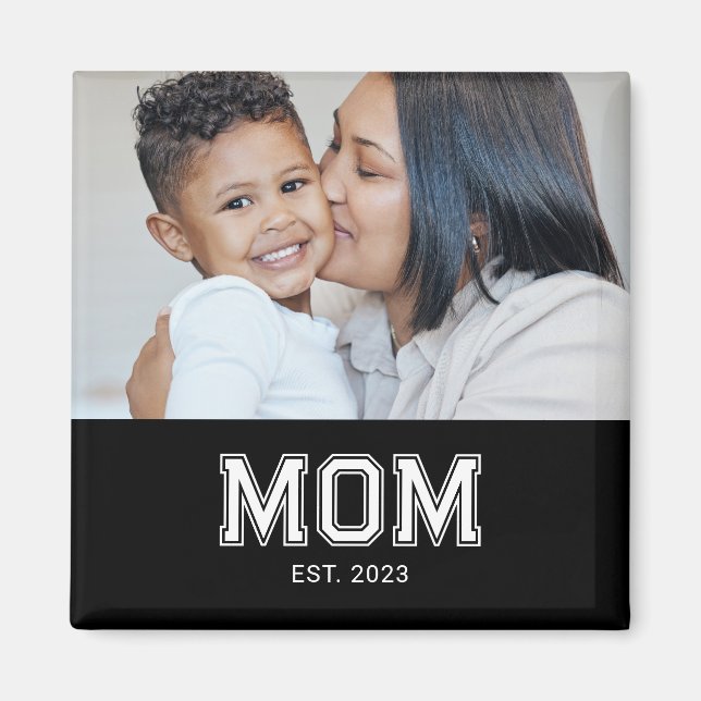 Mamma Estalished Foto Mors Dag Magnet (Framsidan)