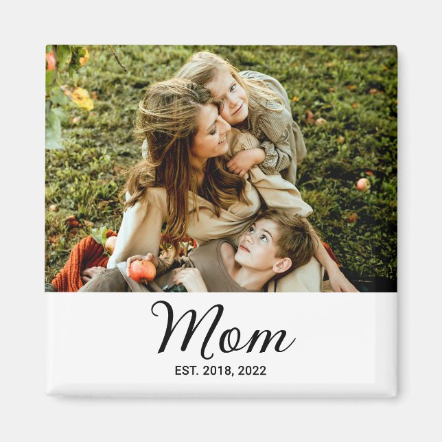 Mamma Estalished Foto Present Magnet (Framsidan)