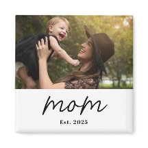 Mamma Estalished Foto Present Magnet