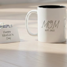 Mamma Estalished Ny Mamma Present Tvåtons Kaffemug