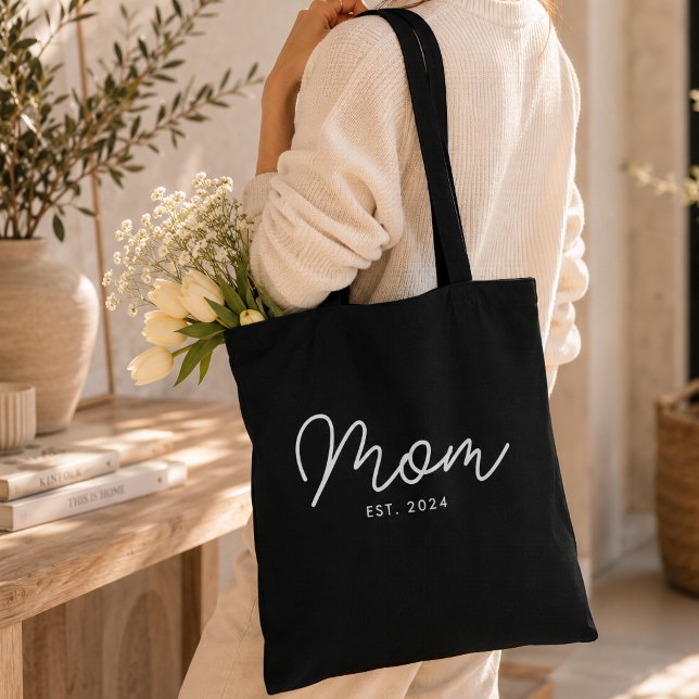 Mamma Estalished Ny Mamma Present Tygkasse (Skapare uppladdad)