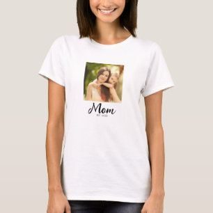 Mamma Estalished Script Foto T Shirt